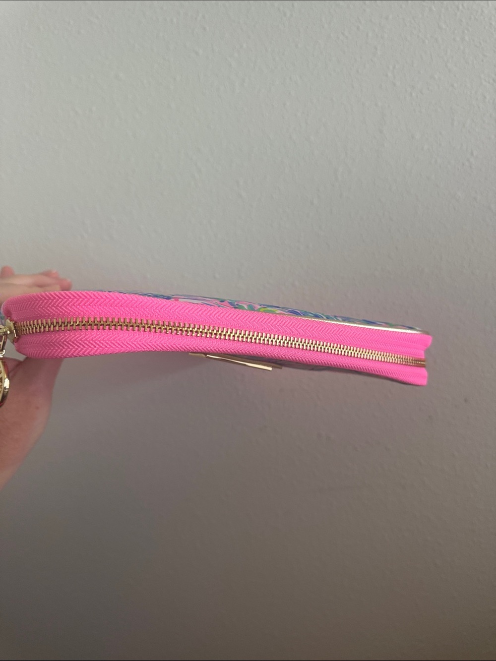 Lilly Pulitzer Pink, Aqua Print Tech Zip Around Case - Picture 8 of 8